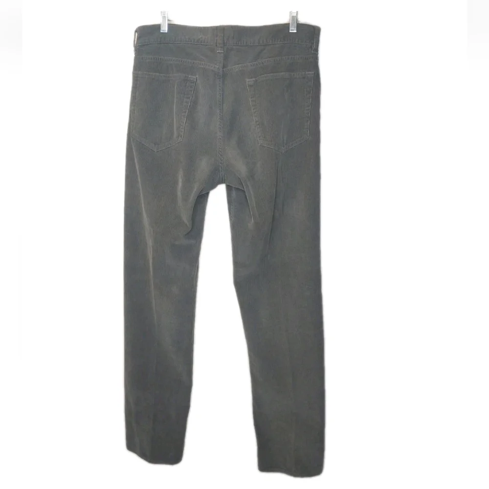 J Crew Corduroy Pants Men Sz 32 X 34 Gray Baggy Straight Leg Jeans Preppy Skater